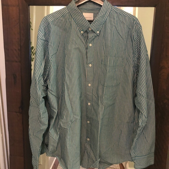American Eagle long-sleeve stripe button-up shirt - Picture 2 of 6